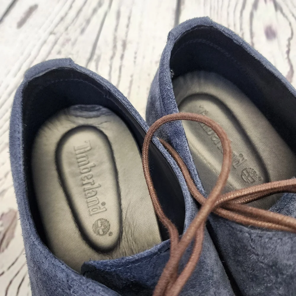 Timberland Blue Suede Leather Oxford‎ Shoes Size 11